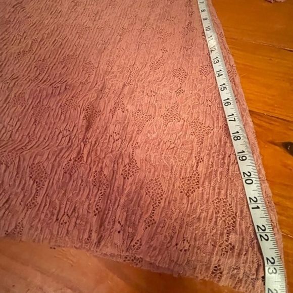 Small Maurice’s blush pink off the shoulder lined lace midi mini dress - Picture 12 of 13